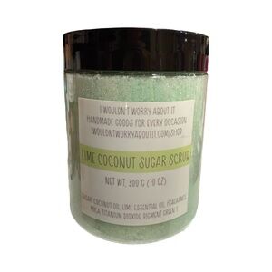 Whipped Lime Coconut Sugar Scrub – Handcrafted 10 oz. New